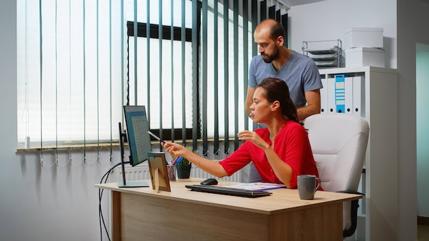 A women Installing ms office pro plus